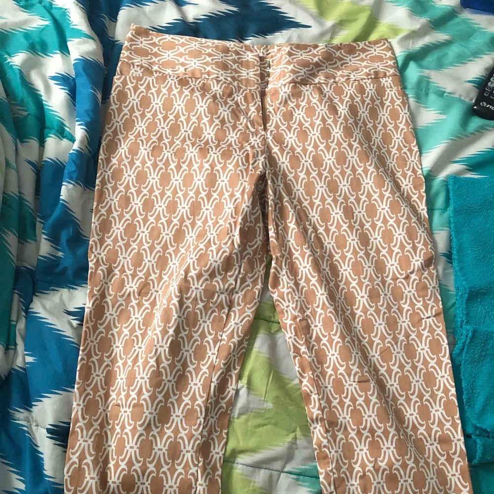 Patterned Capri Pants
